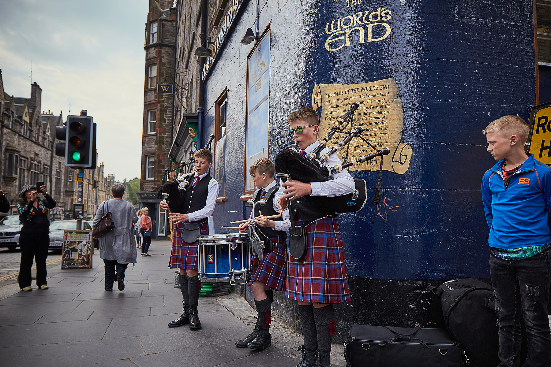 Dream Life 9 Photo of boys in Scotland with bagpipes