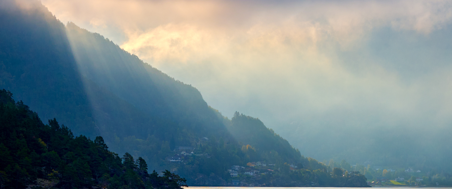 Norway fjord scene - morning rays - dreamlife 9 photo chris Farrand photographer